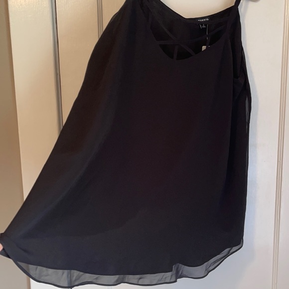 Brand New Torrid Sophie Black Chiffon Cami - 2X - Picture 2 of 7